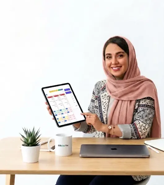 نرم افزار مدیریت تولید و کارخانه - داشبورد کنترل تولید روی تبلت